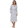 Women's Croft & Barrow® Waffle-Knit Long Shawl-Collar Robe 2 Women's Croft & Barrow® Waffle-Knit Long Shawl-Collar Robe -Croft & Barrow 2761791 Heather Gray