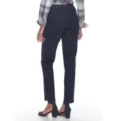 Women's Croft & Barrow® Classic Pull-On Straight Leg Pants -Croft & Barrow 2924992 ALT3