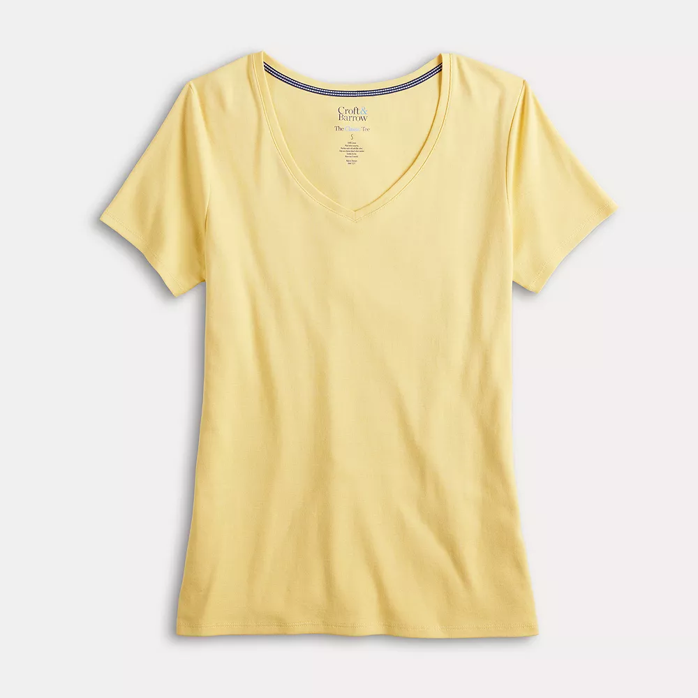 Women's Croft & Barrow® Essential V-Neck Tee 7 Women's Croft & Barrow® Essential V-Neck Tee - Image 5