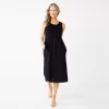 Women's Croft & Barrow® Smocked Swing Midi Dress 1 Women's Croft & Barrow® Smocked Swing Midi Dress -Croft & Barrow 3567056 Black