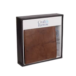 Men's Croft & Barrow® RFID-Blocking Extra-Capacity Hipster Wallet