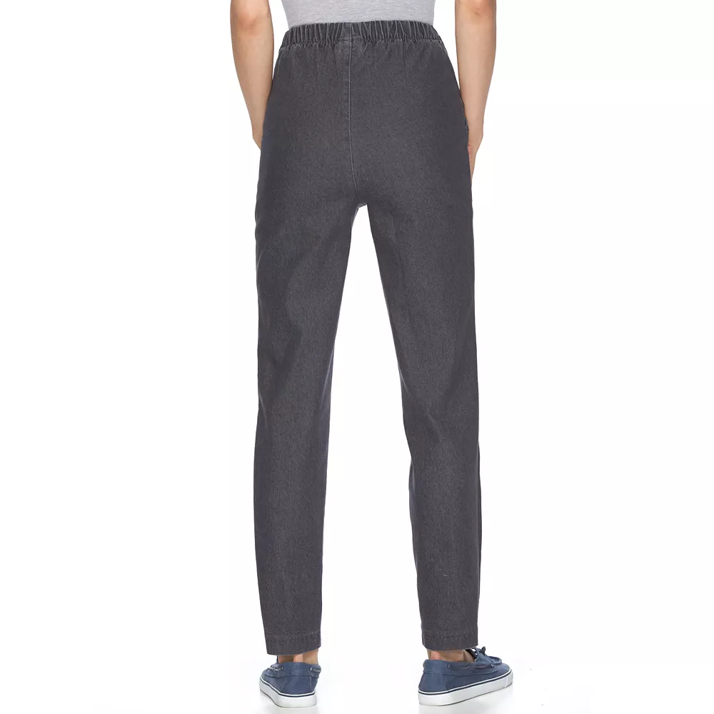 Petite Croft & Barrow® Comfort Waist Pull-On Tapered Pants 4 Petite Croft & Barrow® Comfort Waist Pull-On Tapered Pants - Image 2