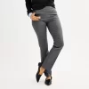 Women's Croft & Barrow® Effortless Stretch Pull-On Bootcut Pants -Croft & Barrow 3857885 Heather Gray