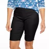 Women's Croft & Barrow® Effortless Stretch Bermuda Shorts -Croft & Barrow 3913048 Black
