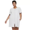 Plus Size Croft & Barrow® Waffle-Knit Zip-Front Robe 2 Plus Size Croft & Barrow® Waffle-Knit Zip-Front Robe -Croft & Barrow 3919610 White