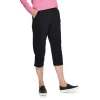 Women's Croft & Barrow® Easy Pull-On Knit Capri Pants -Croft & Barrow 3982181 Black