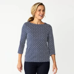 Women's Croft & Barrow® Boatneck Top