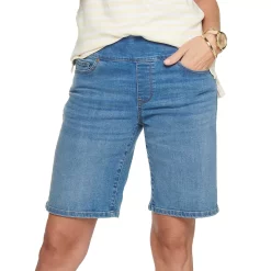 Women's Croft & Barrow® Comfortable Pull-On Jean Shorts