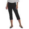 Petite Croft & Barrow® Effortless Stretch Capri Pants -Croft & Barrow 5188907 Black