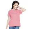 Petite Croft & Barrow® Essential Crewneck Tee -Croft & Barrow 5193524 Flamingo Pink