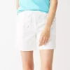 Women's Croft & Barrow® Pull-On Utility Shorts -Croft & Barrow 5295022 White