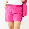 Plus Size Croft & Barrow® Classic Comfort Collection Drawstring Shorts 2 Plus Size Croft & Barrow® Classic Comfort Collection Drawstring Shorts -Croft & Barrow 5535401 Fuchsia