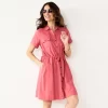 Women's Croft & Barrow® Utility Shirt Dress -Croft & Barrow 5576956 Watermelon