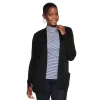 Petite Croft & Barrow® Classic Ribbed Open-Front Cardigan -Croft & Barrow 5588506 Black