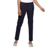 Petite Women's Croft & Barrow® Effortless Stretch Pull-On Straight-Leg Pants -Croft & Barrow 5589804 Navy