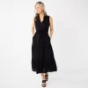 Women's Croft & Barrow® Sleeveless Maxi Shirtdress 2 Women's Croft & Barrow® Sleeveless Maxi Shirtdress -Croft & Barrow 5594894 Black