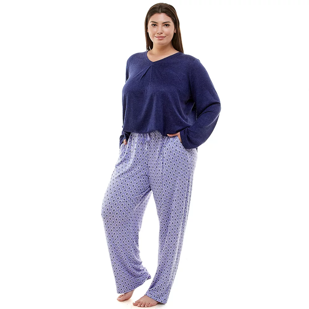 Plus Size Croft & Barrow® Whisperluxe Long Sleeve Pajama Top 5 Plus Size Croft & Barrow® Whisperluxe Long Sleeve Pajama Top - Image 3
