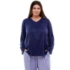 Plus Size Croft & Barrow® Whisperluxe Long Sleeve Pajama Top 1 Plus Size Croft & Barrow® Whisperluxe Long Sleeve Pajama Top -Croft & Barrow 5597046 Heather Navy