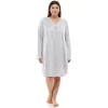 Plus Size Croft & Barrow® Whisperluxe Long Sleeve Sleepshirt -Croft & Barrow 5597049 Elaborate Hide