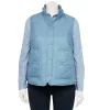 Plus Size Croft & Barrow® Quilted Vest -Croft & Barrow 5634353 Light Blue