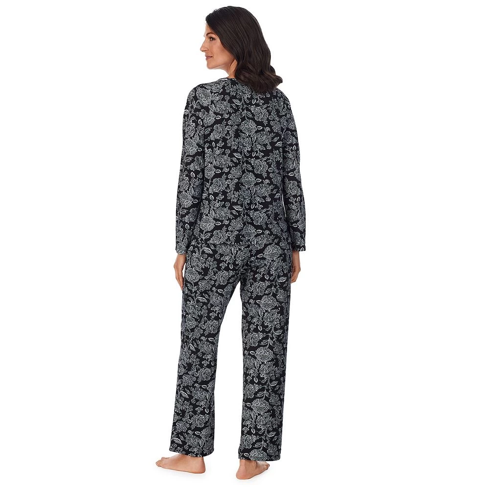Women's Croft & Barrow® Cozy Long Sleeve Pajama Top & Pajama Pants Sleep Set 4 Women's Croft & Barrow® Cozy Long Sleeve Pajama Top & Pajama Pants Sleep Set - Image 2