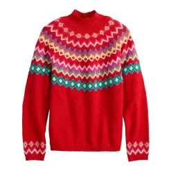 Women's Croft & Barrow® Puff-Sleeve Bobble Sweater -Croft & Barrow 5655746 ALT5