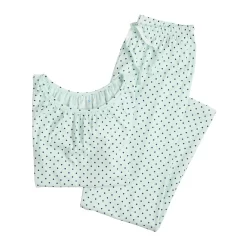 Women's Croft & Barrow® Short Sleeve Pajama Top & Pajama Pants Cotton Sleep Set 9 Women's Croft & Barrow® Short Sleeve Pajama Top & Pajama Pants Cotton Sleep Set -Croft & Barrow 5708272 ALT5