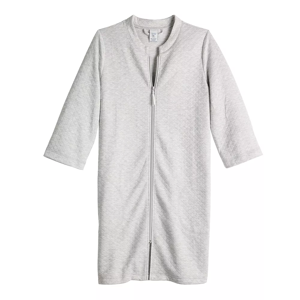 Women's Croft & Barrow® Quilted Zipper Duster 5 Women's Croft & Barrow® Quilted Zipper Duster - Image 3