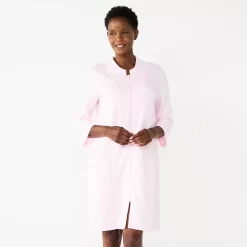 Petite Croft & Barrow® Quilted Zipper Duster