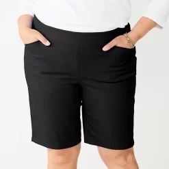 Plus Size Croft & Barrow® Effortless Stretch Bermuda Shorts