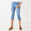 Petite Croft & Barrow® Pull-On Denim Capri 1 Petite Croft & Barrow® Pull-On Denim Capri -Croft & Barrow 5808379 Medium Wash