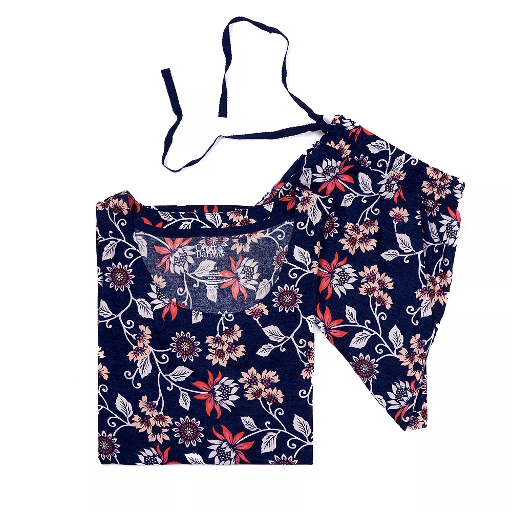 Women's Croft & Barrow® Luxe Pajama Tank & Pajama Shorts Sleep Set 5 Women's Croft & Barrow® Luxe Pajama Tank & Pajama Shorts Sleep Set - Image 3