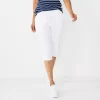 Women's Croft & Barrow® Knit Capri Pants -Croft & Barrow 5907722 Bright White