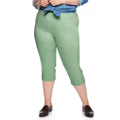 Plus Size Croft & Barrow® Effortless Stretch Capri Pants