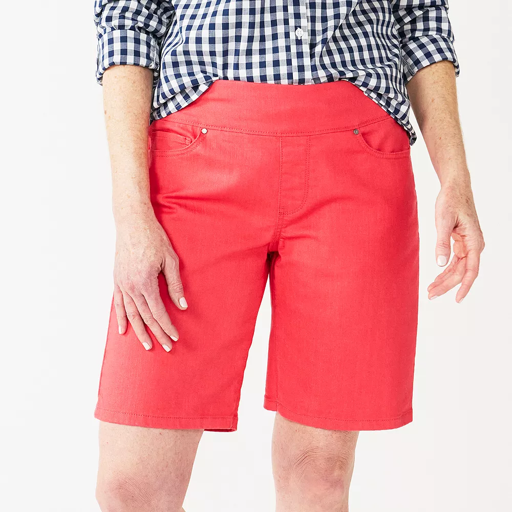 Women's Croft & Barrow® Comfortable Pull-On Jean Shorts 3 Women's Croft & Barrow® Comfortable Pull-On Jean Shorts